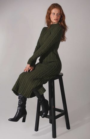 Sexy knitted long dress