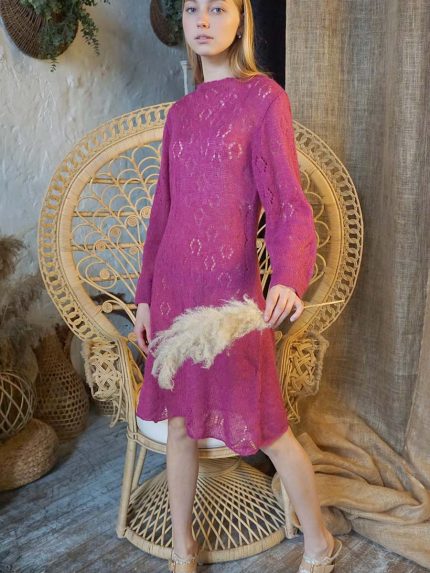 Light razz longsleeve sweater dress