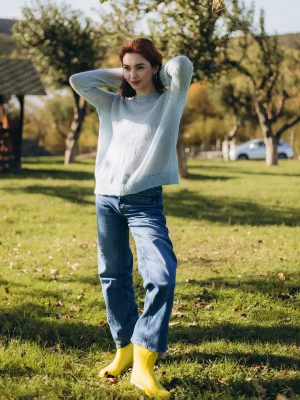 Light blue knitted longsleeve - Image 5
